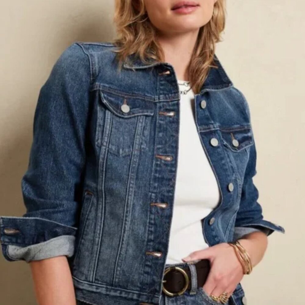 Banana Republic Crop Jean Jacket